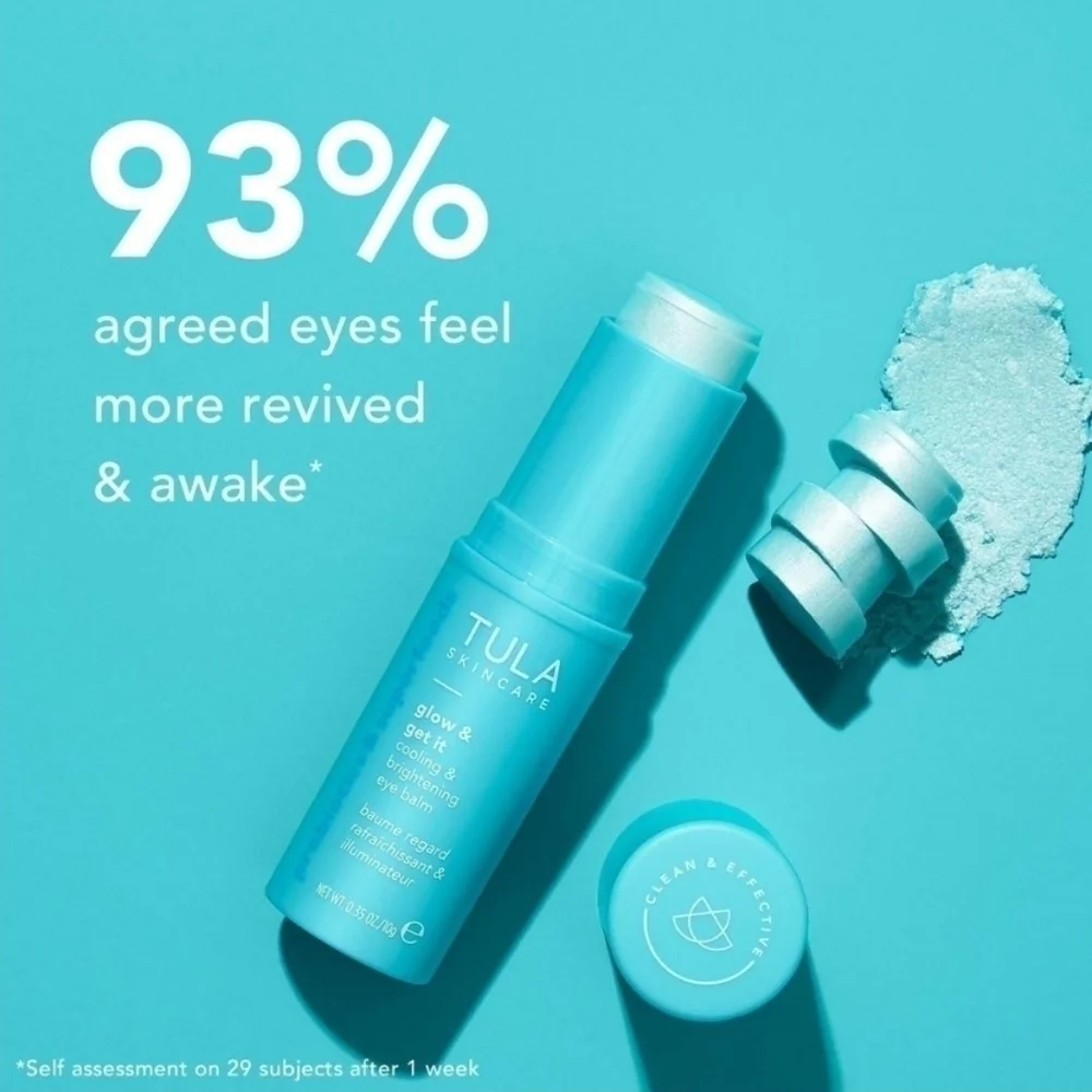 Tula Glow + Get It Cooling and Brightening Eye Balm